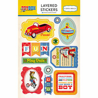 Carta Bella Paper - Toy Box Collection - Layered Cardstock Stickers