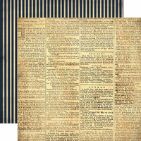 Carta Bella Paper - Transatlantic Travel Collection - 12 x 12 Double Sided Paper - Travel Gazette