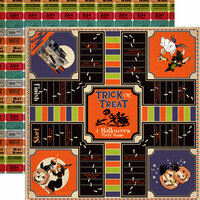 Carta Bella - Trick or Treat Collection - Halloween - 12 x 12 Double Sided Paper - Bewitching Game
