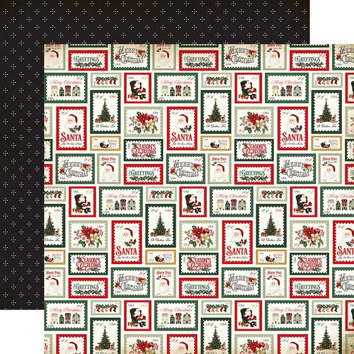 Carta Bella Paper - Vintage Christmas Collection - 12 x 12 Double Sided Paper - Letters To Santa