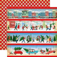 Carta Bella Paper - A Very Merry Christmas Collection - 12 x 12 Double Sided Paper - Border Strips