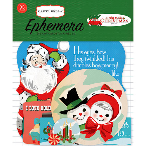 Carta Bella Paper - A Very Merry Christmas Collection - Ephemera