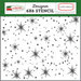 Carta Bella Paper - A Very Merry Christmas Collection - 6 x 6 Stencil - Christmas Sky