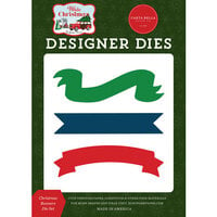 Carta Bella Paper - White Christmas Collection - Designer Dies - Christmas Banners