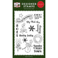 Carta Bella Paper - White Christmas Collection - Clear Photopolymer Stamps - My Wish List