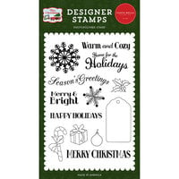 Carta Bella Paper - White Christmas Collection - Clear Photopolymer Stamps - Home for the Holidays