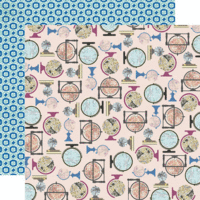 Carta Bella Paper - Wildflower Collection - 12 x 12 Double Sided Paper - Getaway