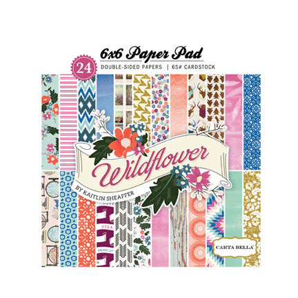 Carta Bella Paper - Wildflower Collection - 6 x 6 Paper Pad