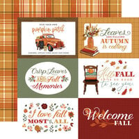 Carta Bella Paper - Welcome Fall Collection - 12 x 12 Double Sided Paper - 6 x 4 Journaling Cards