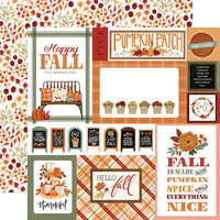 Carta Bella Paper - Welcome Fall Collection - 12 x 12 Double Sided Paper - Multi Journaling Cards