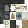 Carta Bella Paper - Welcome Home Collection - 12 x 12 Double Sided Paper - 3 x 4 Journaling Cards