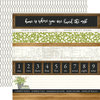 Carta Bella Paper - Welcome Home Collection - 12 x 12 Double Sided Paper - Border Strips