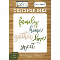 Carta Bella Paper - Welcome Home Collection - Designer Dies - Gather Home Word
