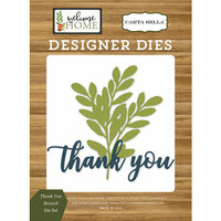 Carta Bella Paper - Welcome Home Collection - Designer Dies - Thank You Branch