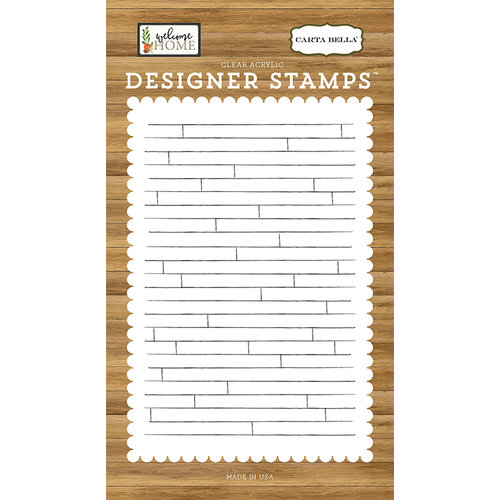 Carta Bella Paper - Welcome Home Collection - Clear Acrylic Stamps - Shiplap