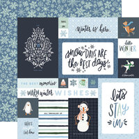 Carta Bella Paper - Winter Market Collection - 12 x 12 Double Sided Paper - 4 x 6 Journaling Cards