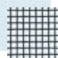 Carta Bella Paper - Winter Market Collection - 12 x 12 Double Sided Paper - Frosty Plaid