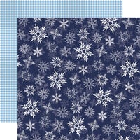 Carta Bella Paper - Wintertime Collection - Christmas - 12 x 12 Double Sided Paper - Frosted Day