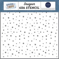 Carta Bella Paper - Wintertime Collection - Christmas - Stencils - Stay Inside Blizzard