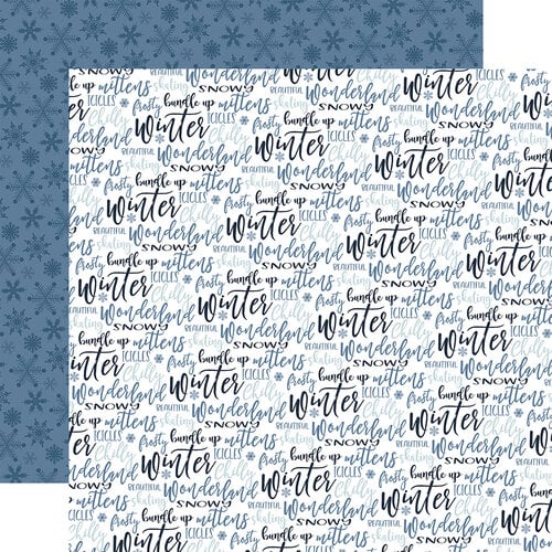 Welcome Winter Double-Sided Cardstock 12 inchx12 inch-Bundle Up