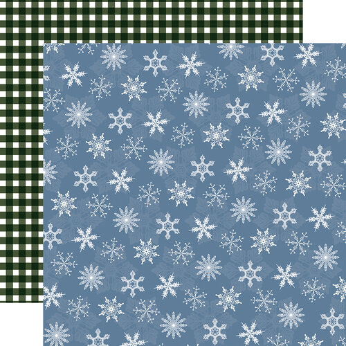 Carta Bella Paper - Welcome Winter Collection - 12 x 12 Double Sided Paper - Blue Blizzard