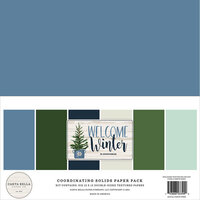 Carta Bella Paper - Welcome Winter Collection - 12 x 12 Paper Pack - Solids