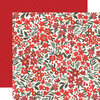 Carta Bella Paper - Happy Christmas Collection - 12 x 12 Double Sided Paper - Christmas Floral