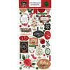 Carta Bella Paper - Happy Christmas Collection - Chipboard Embellishments - Accents