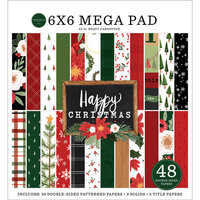 Carta Bella Paper - Happy Christmas Collection - 6 x 6 Mega Paper Pad