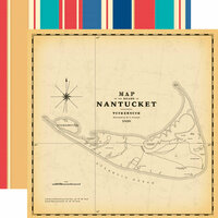Carta Bella Paper - Yacht Club Collection - 12 x 12 Double Sided Paper - Nantucket