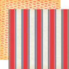 Carta Bella Paper - Yacht Club Collection - 12 x 12 Double Sided Paper - Nautical Stripe