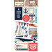 Carta Bella Paper - Yacht Club Collection - Chipboard Stickers