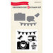 Echo Park - Fine and Dandy Collection - Designer Die and Clear Acrylic Stamp Set - Oh Happy Day