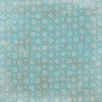 Carolee's Creations - Patterned Paper - Winter Collection - Snowy Teal, CLEARANCE