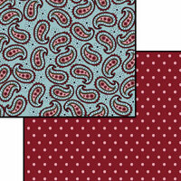 Carolee's Creations - Patterned Paper - Doublesided - Flea Market - Rosy Dot, CLEARANCE