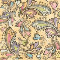 Carolee's Creations Adornit - Valentine's Love Collection - Paper - Paisley Hearts
