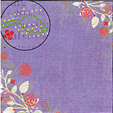 Carolee's Creations Adornit - Sister Love Collection - 12x12 Paper - Sister Garden, CLEARANCE