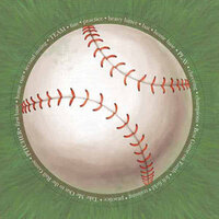 Carolee's Creations - Adornit - Baseball Collection - 12 x 12 Paper - Jumbo Baseball