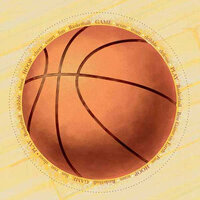Carolee's Creations - Adornit - Basketball Collection - 12x12 Paper - Jumbo B-Ball, CLEARANCE
