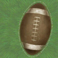 Carolee's Creations - Adornit - Football Collection - 12 x 12 Paper - Jumbo Football