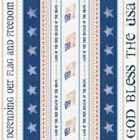 Carolee's Creations - Adornit - All American Collection - 12x12 Paper - God Bless the USA, CLEARANCE