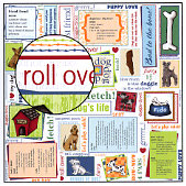 Carolee's Creations Adornit - Doggone Cute Collection - 12 x 12 Paper - Take Me Home