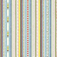 Carolee's Creations Adornit - School Academy Collection - 12 x 12 Paper - Education Stripe, CLEARANCE