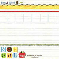 Carolee's Creations Adornit - School Academy Collection - 12 x 12 Paper - School Time, CLEARANCE