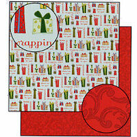 Carolee's Creations - Adornit - Holly Jolly Collection - 12 x 12 Double Sided Paper - Shopper's Delight, CLEARANCE