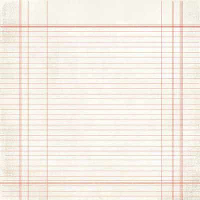 Carolee's Creations - Adornit - Aunt Mame Collection - 12 x 12 Paper - Red Lined Paper