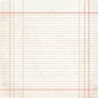 Carolee's Creations - Adornit - Aunt Mame Collection - 12 x 12 Paper - Red Lined Paper