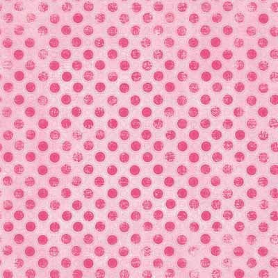 Carolee's Creations - Adornit - Dance Collection - 12 x 12 Paper - Pink Polkas