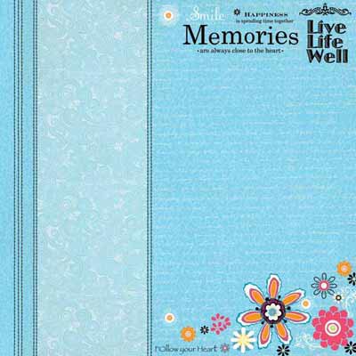 Carolee's Creations - Adornit - Nancy Jane Collection - 12 x 12 Paper - Live Life Well, CLEARANCE