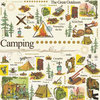 Carolee's Creations - Adornit - Camping Adventure Collection - 12 x 12 Paper - Around the Campfire